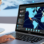 **Prompt 1 (Global Opportunities):**
    "A diverse person, radiating professionalism, is shown working on a laptop, with a backdrop of shimmering holographic global network connections and a subtle, blurred map of Scandinavia. The image should convey themes of remote work, international career opportunities, and the boundless possibilities unlocked by learning a new language in the digital age. Emphasize a sleek, modern, and aspirational aesthetic with bright, inviting lighting. --ar 16:9"